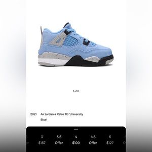 Jordan 4s Retro ‘University blue’ ‼️SOLD‼️